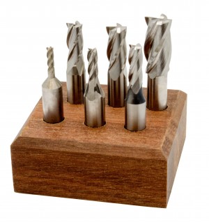 Sets of Cobalt Multi Flute Cobalt End Mills