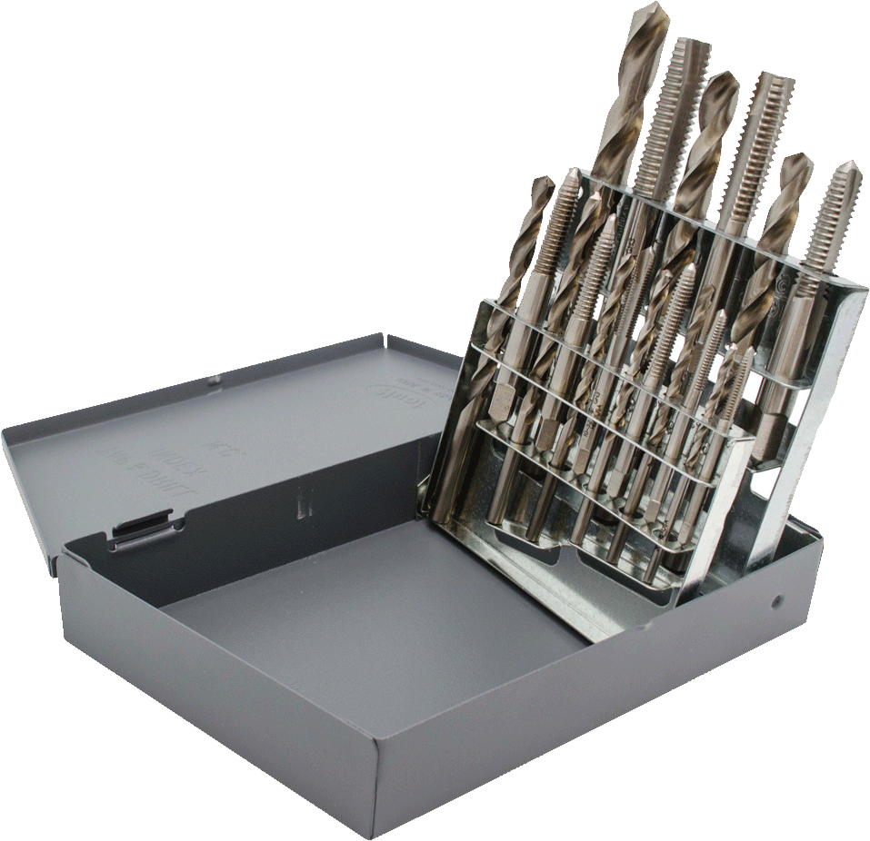 YG1 5-Piece 120-Degree NC Spotting Drill Set - 8% Cobalt HSS, 1/8" To 1/2" Sizes
